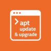 aptコマンドでUbuntuをアップデート・アップグレードする方法を示すアイキャッチ画像