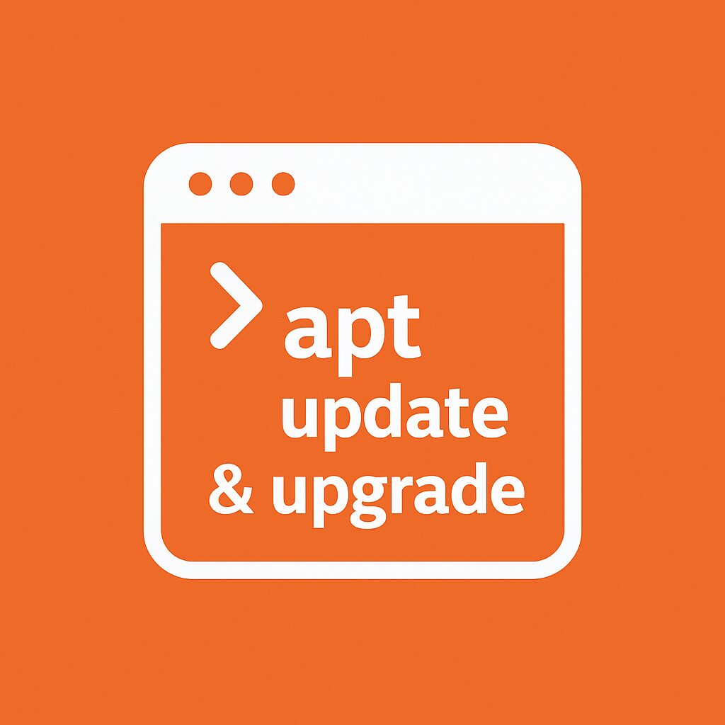 aptコマンドでUbuntuをアップデート・アップグレードする方法を示すアイキャッチ画像