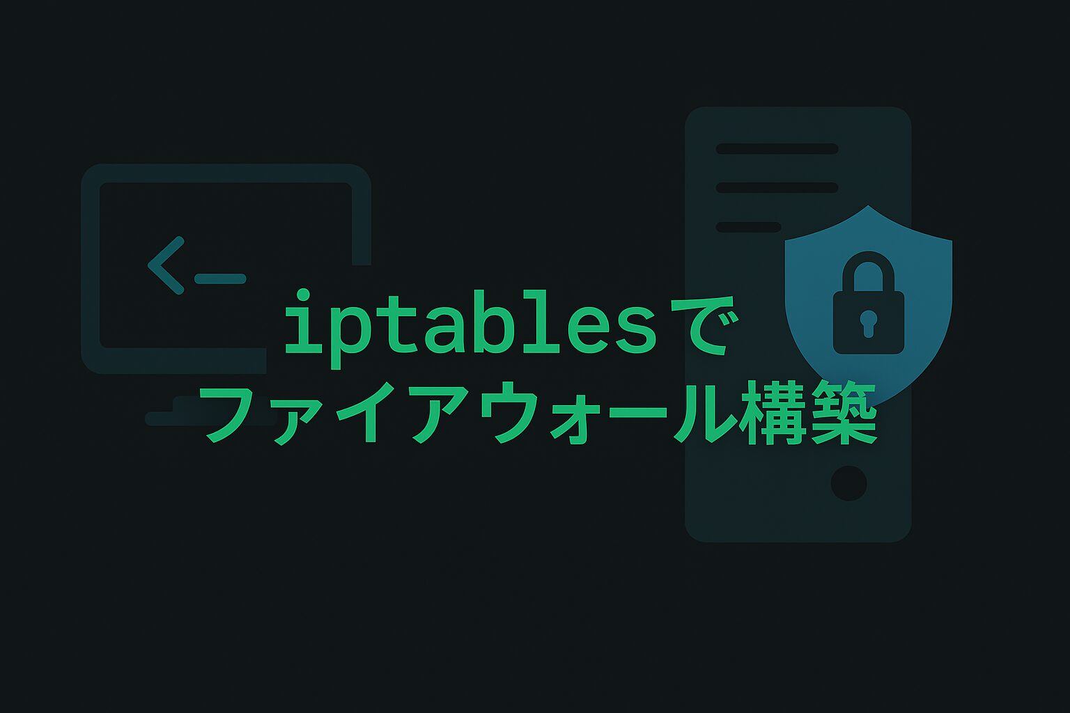 iptablesでファイアウォール構築